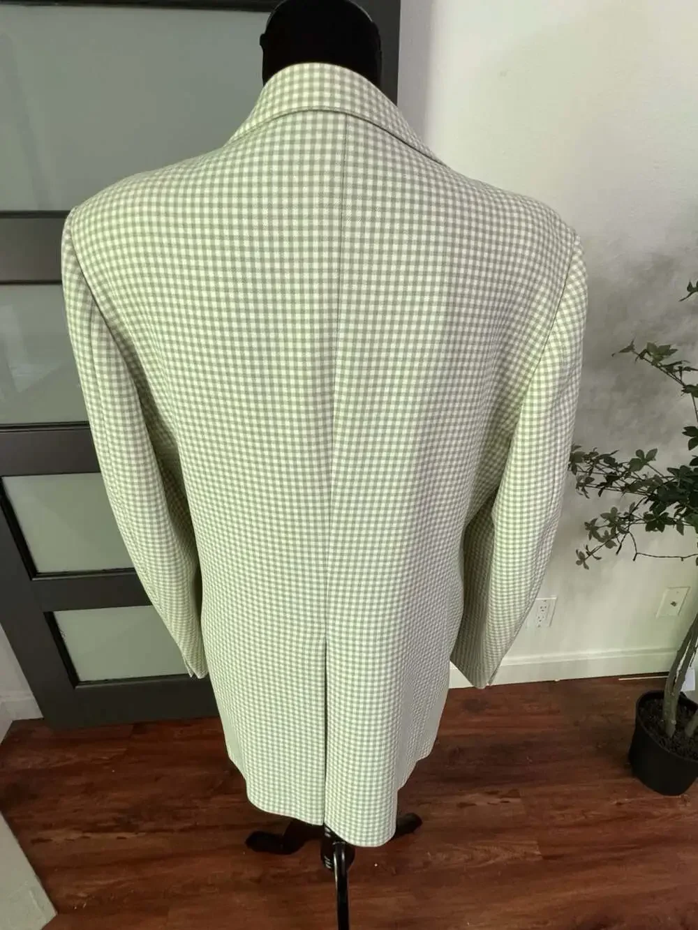 Vintage The Knack Men's Gingham Check Sport Coat Blazer